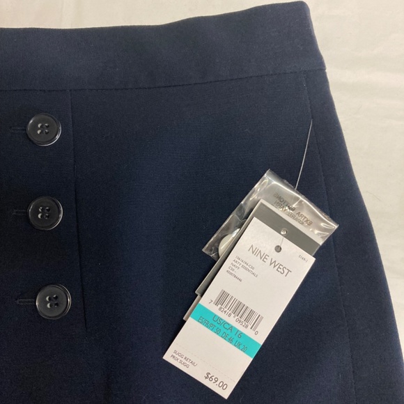 NWT Nine West Navy Skirt - Picture 2 of 8